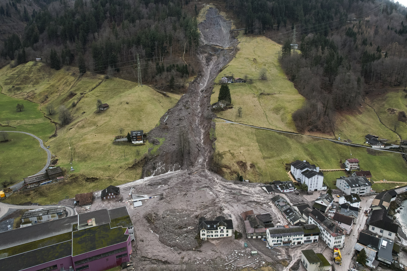 the village of Schwanden, canton Glarus