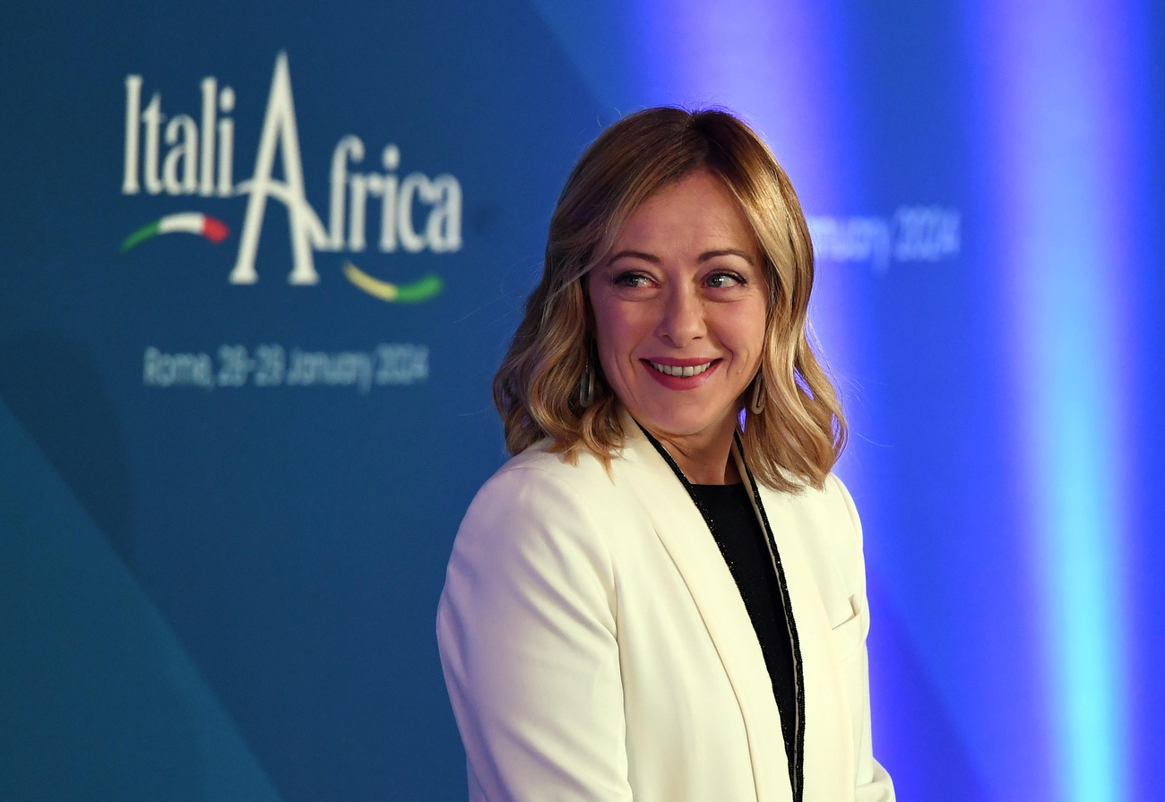 Giorgia Meloni al vertice Italia-Africa