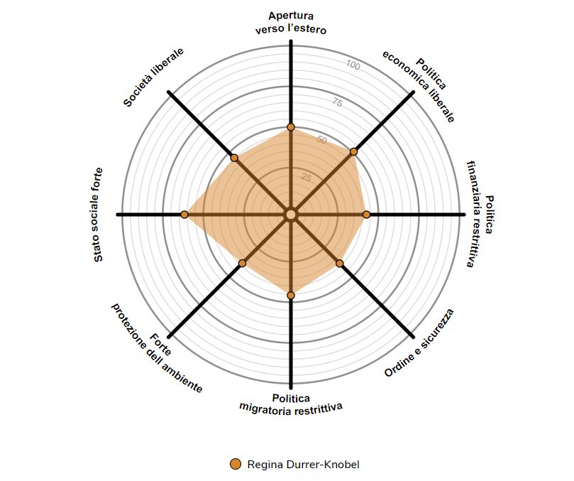 Profilo politico candidata illustrazione