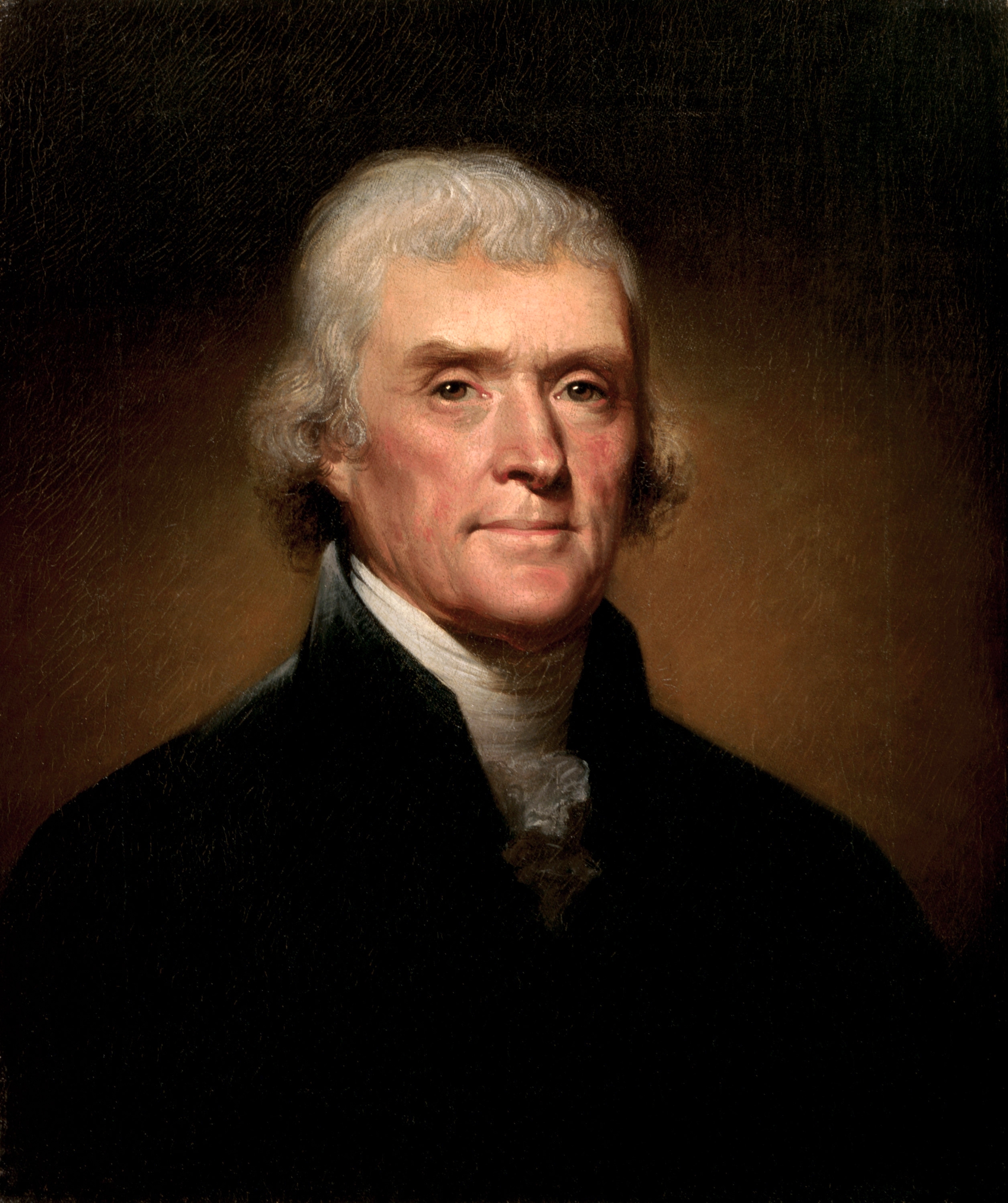 cuadro retrato de Jefferson