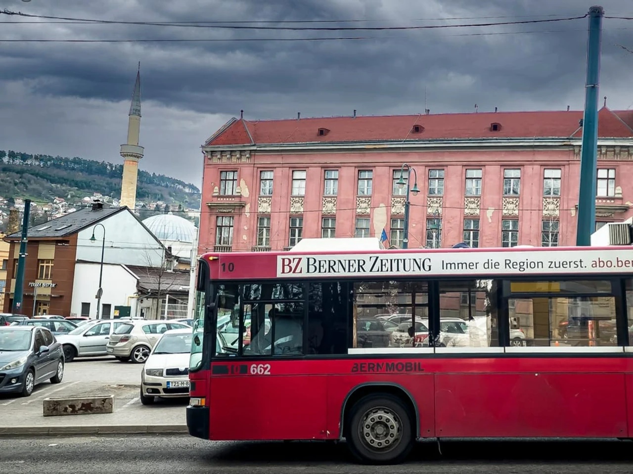 Bus bernés en Sarajevo