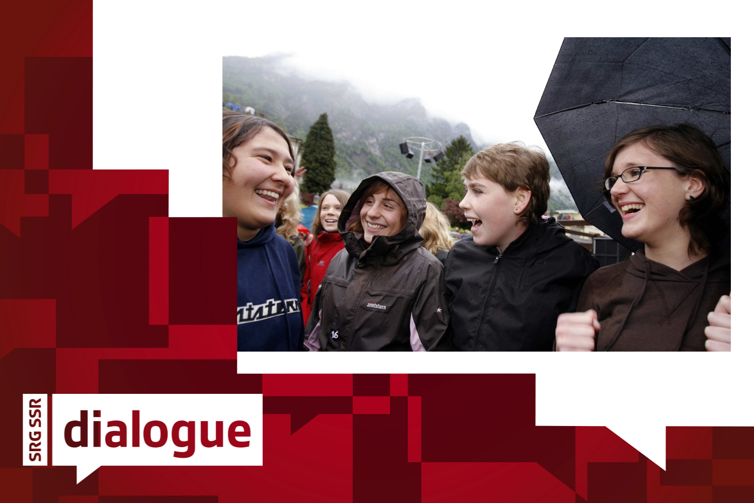 Young people rejoice after the decision by the local council in Glarus on Sunday, 6 May 2007 to lower the voting age to 16.