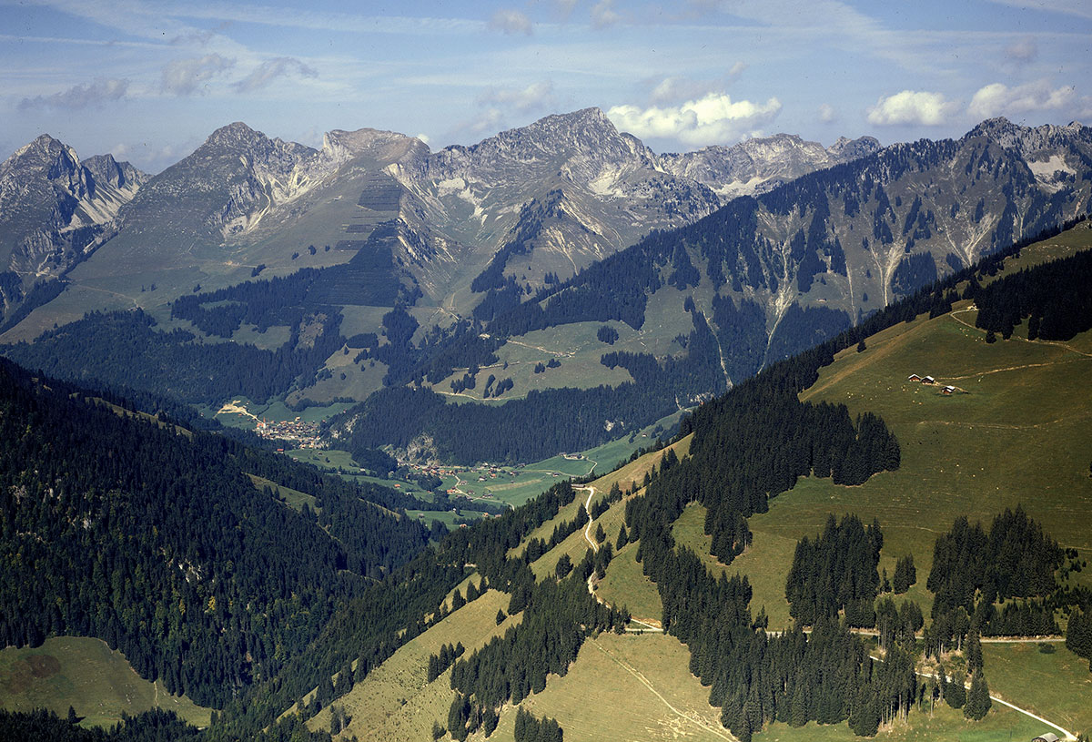 Das Jauntal, 1988. ETH-Bibliothek / Foto: Thomas Zwyssig