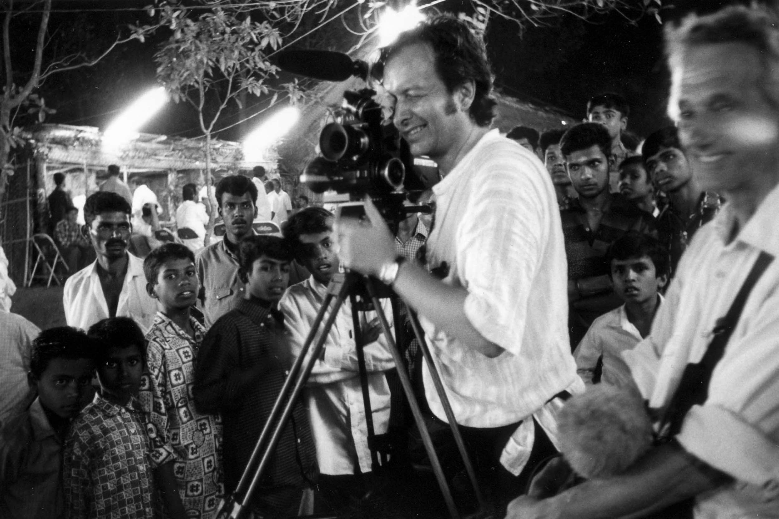 Mettler on location in India shooting Gambling, Gods and LSD