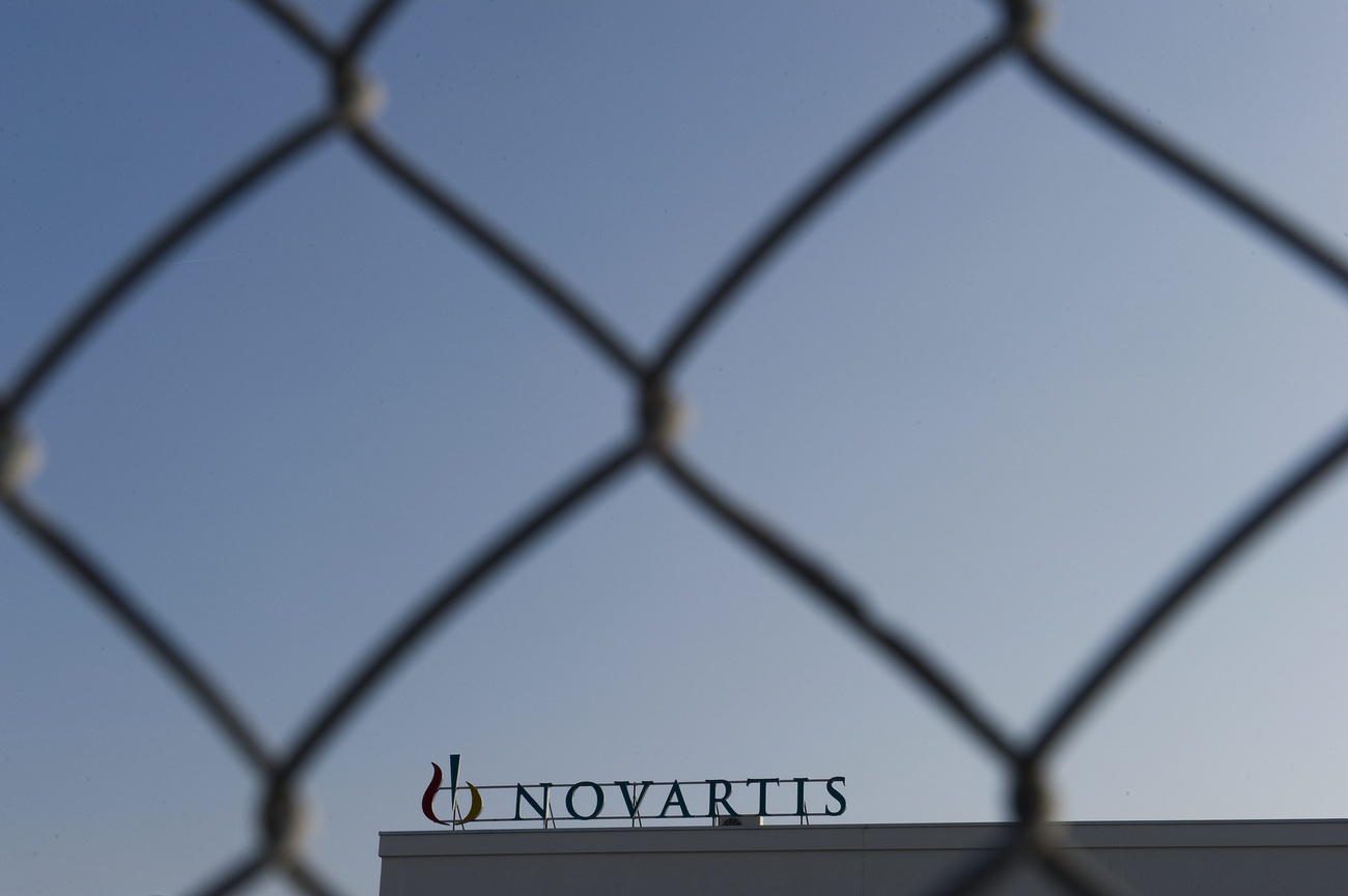 Novartis behind a fence