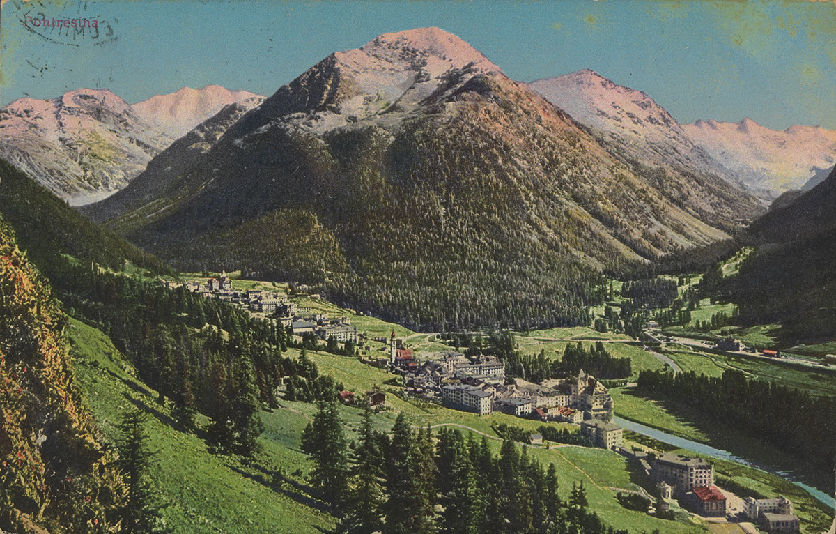 Postcard from Pontresina, 1913.