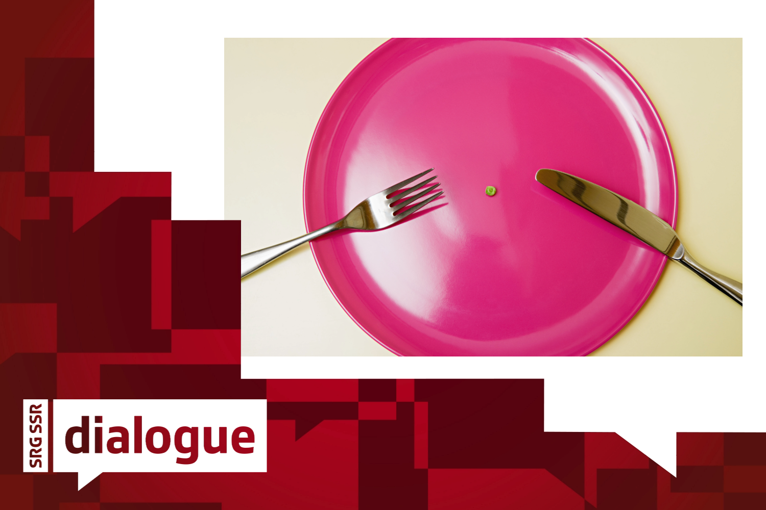 A small pill in the middle of a pink plate