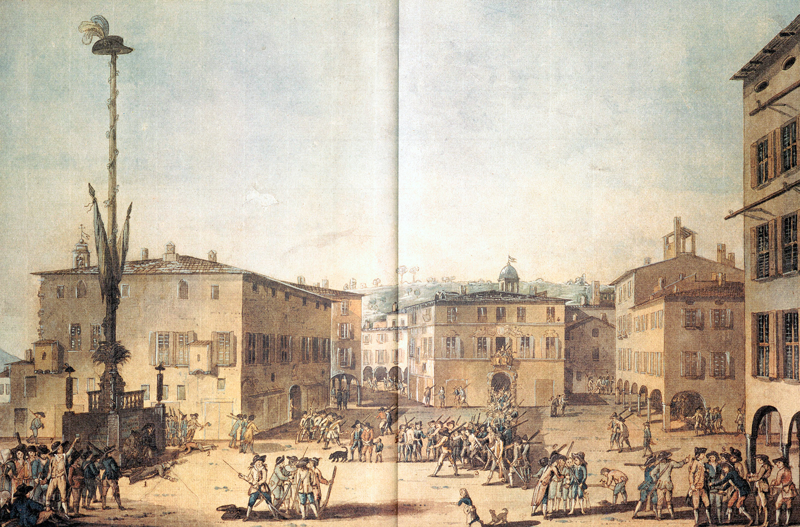 disegno di una piazza