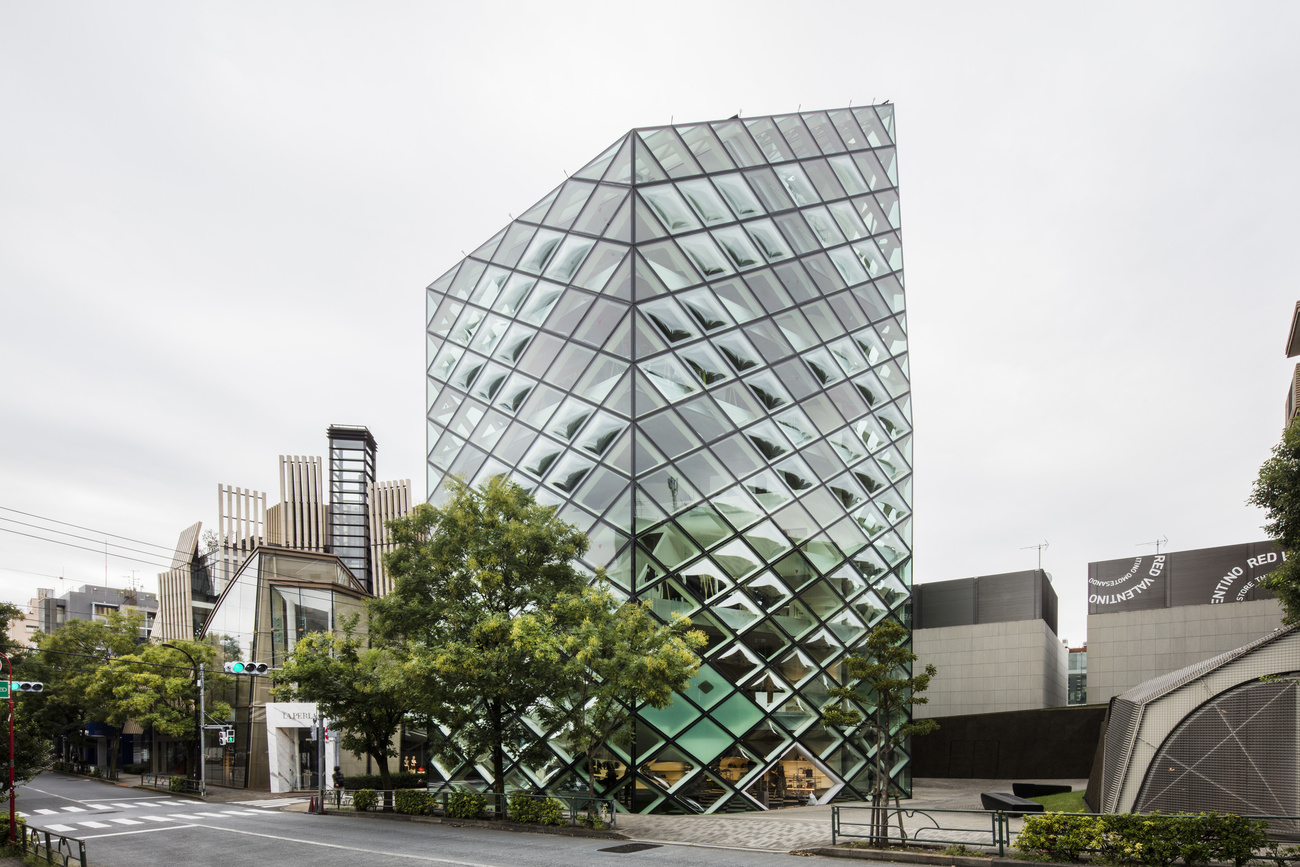 The Prada Aoyama building in Tokyo, Japan.