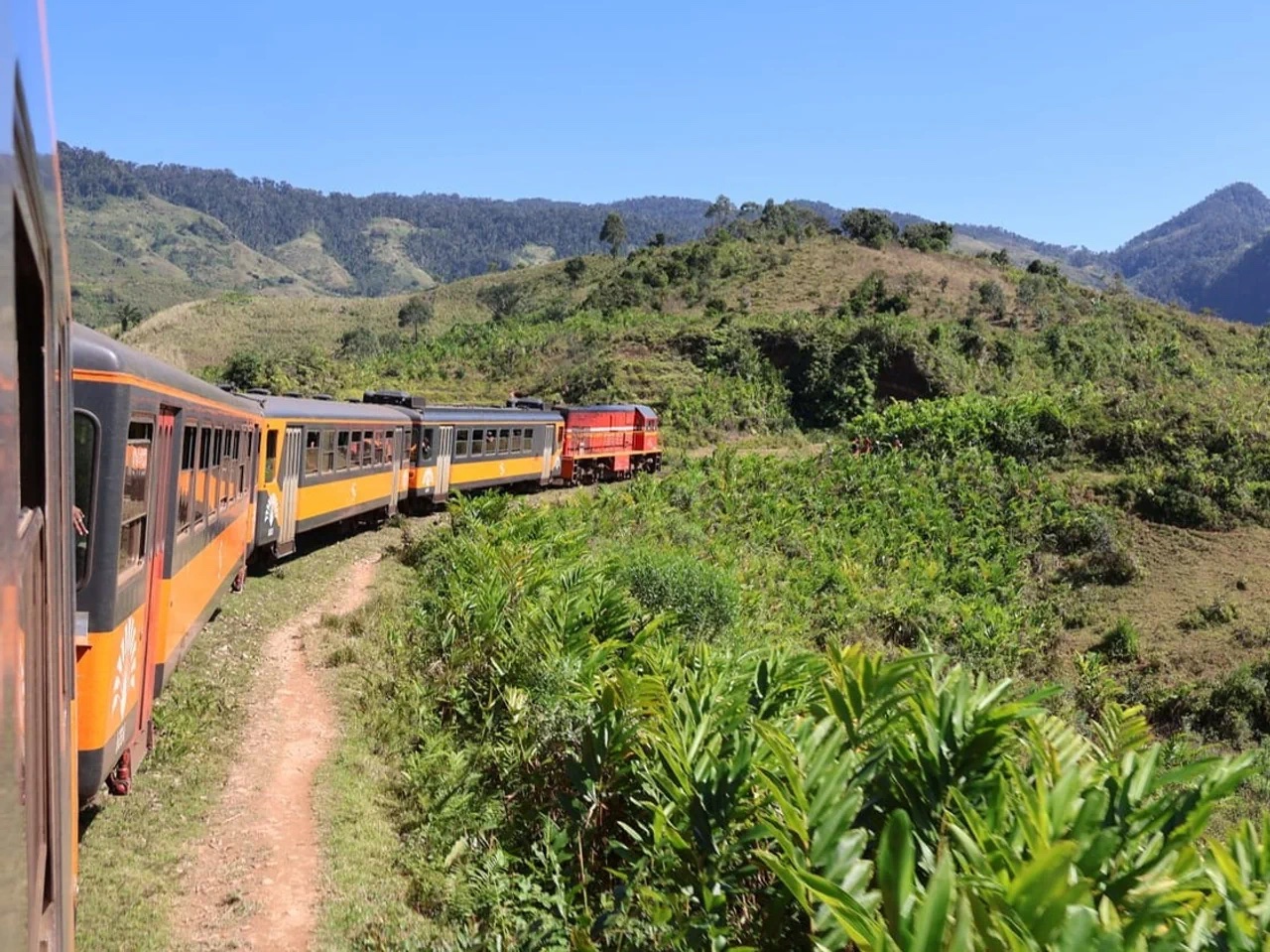 Train suisse à Madagascar