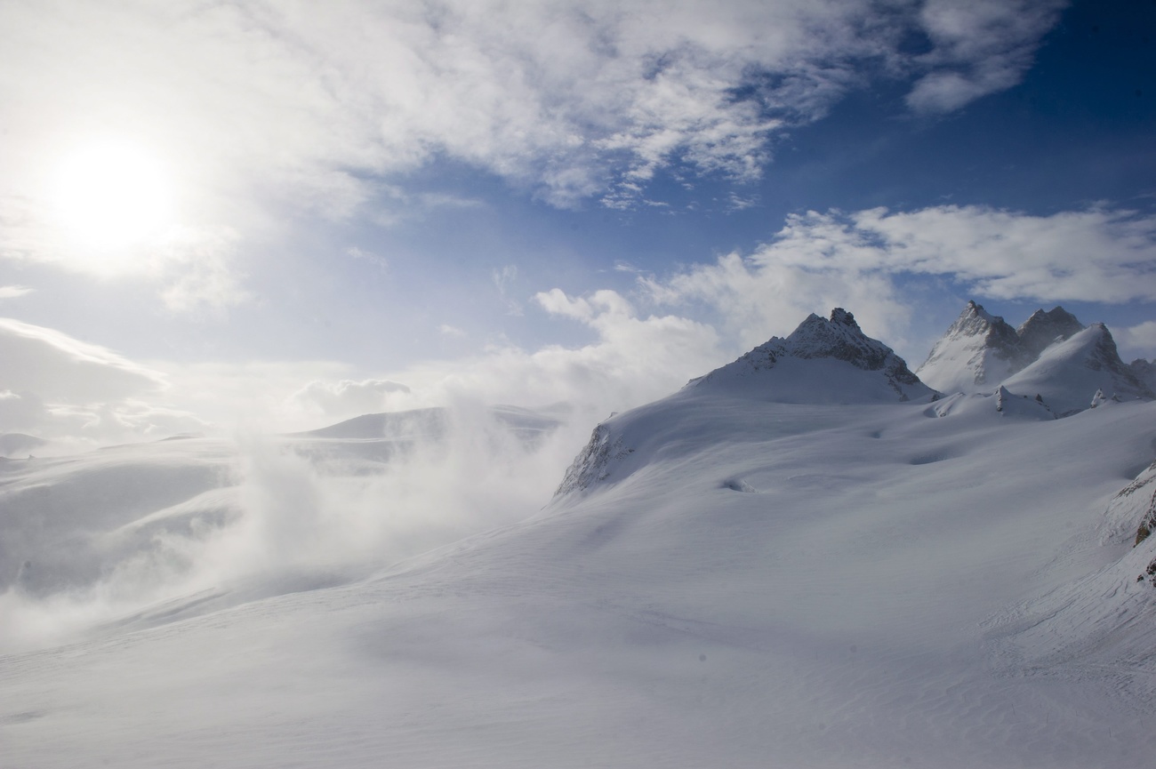 View of Tête Blanche between Arolla and Zermatt.