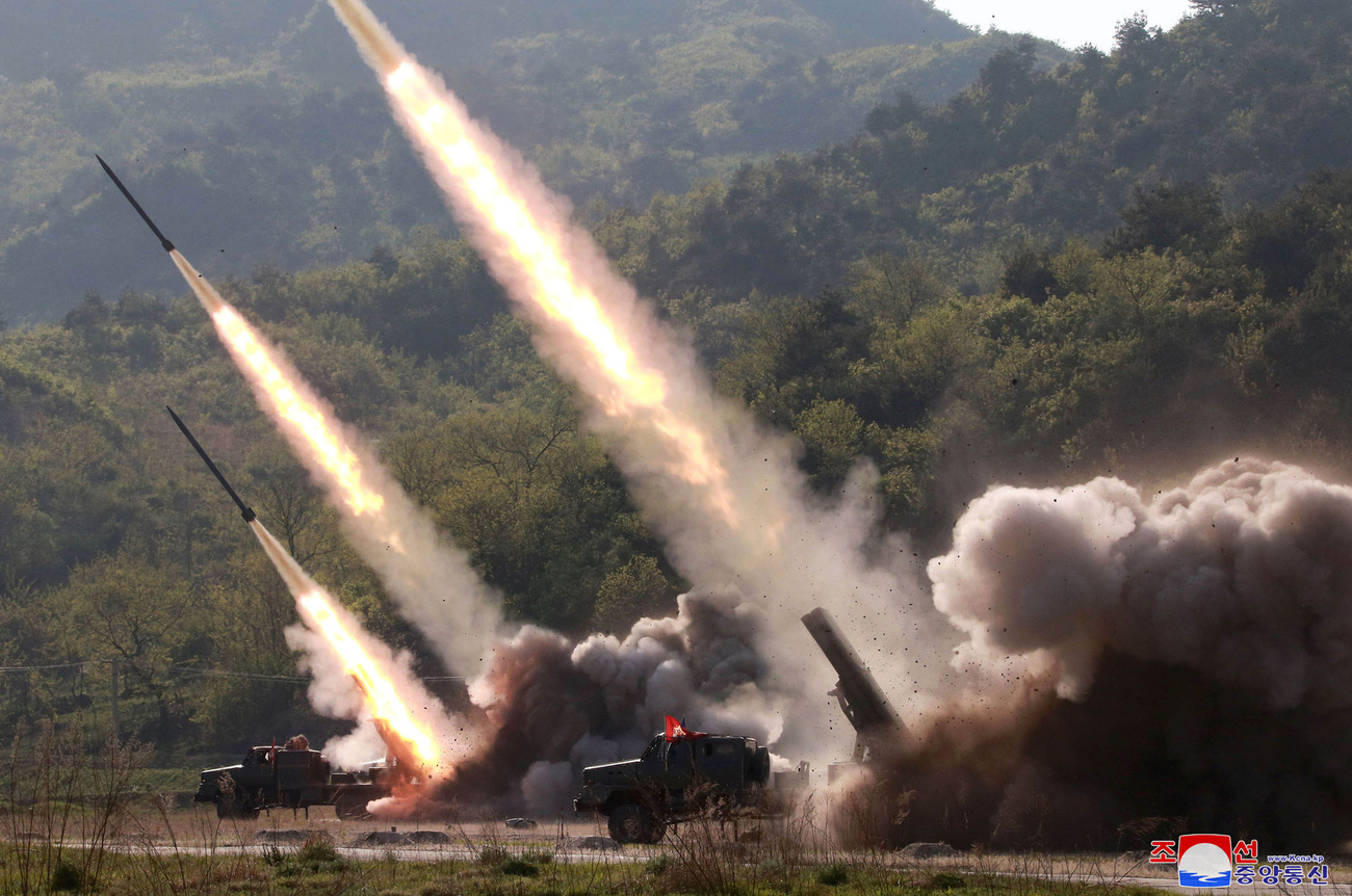 North Korea fires two suspected short-range missiles