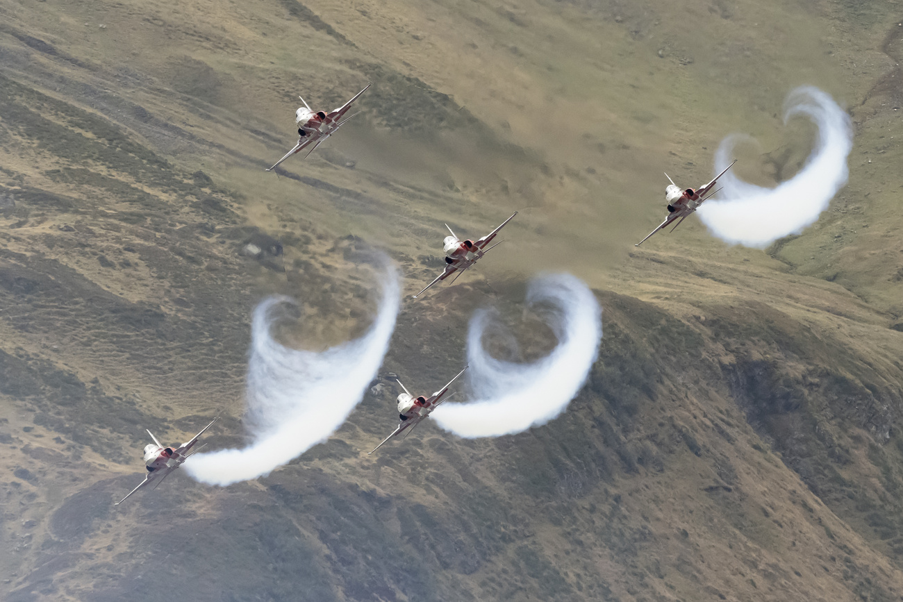 Jet patrouille suisse durante uno spettacolo