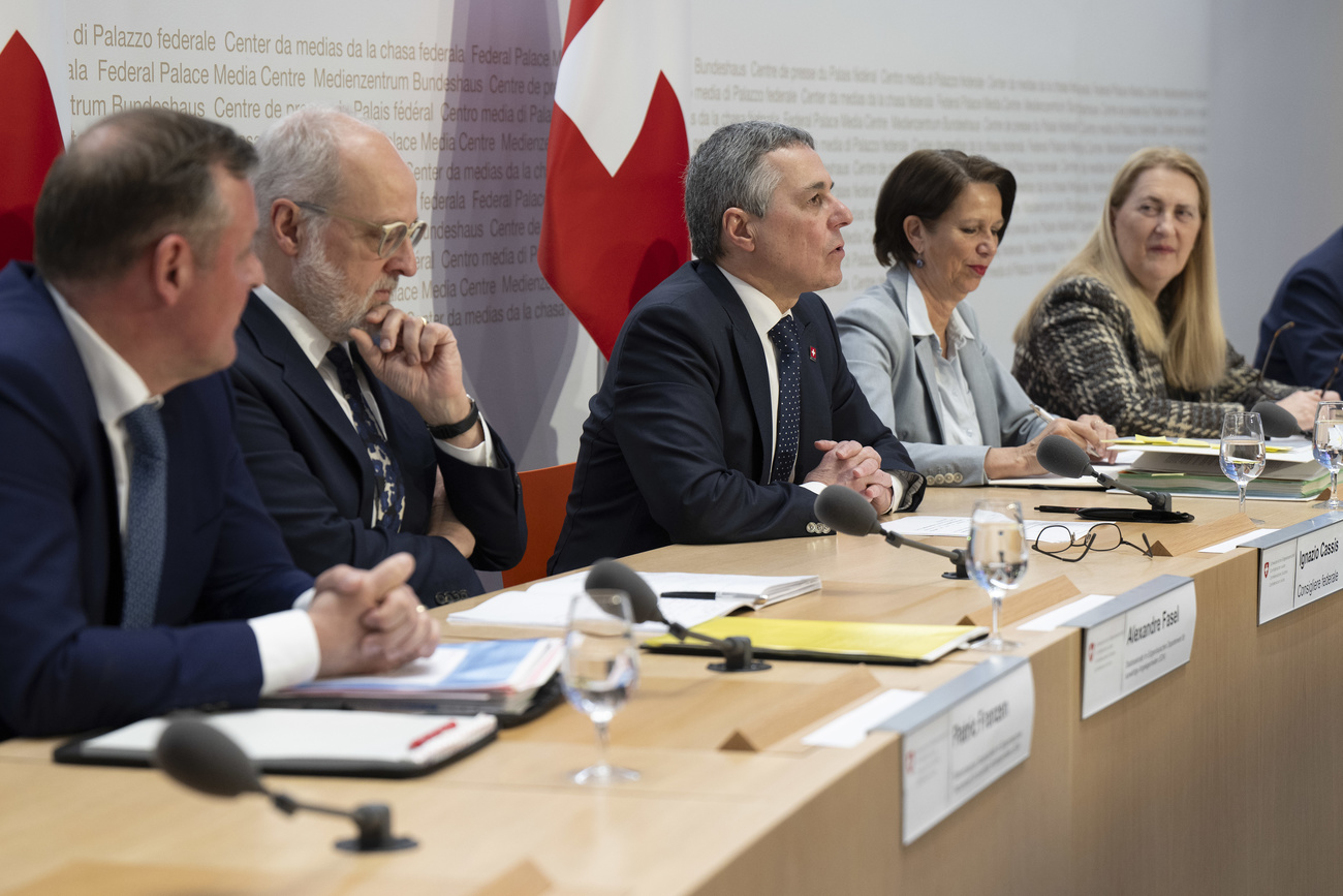 Le Conseil fédéral en conférence de presse