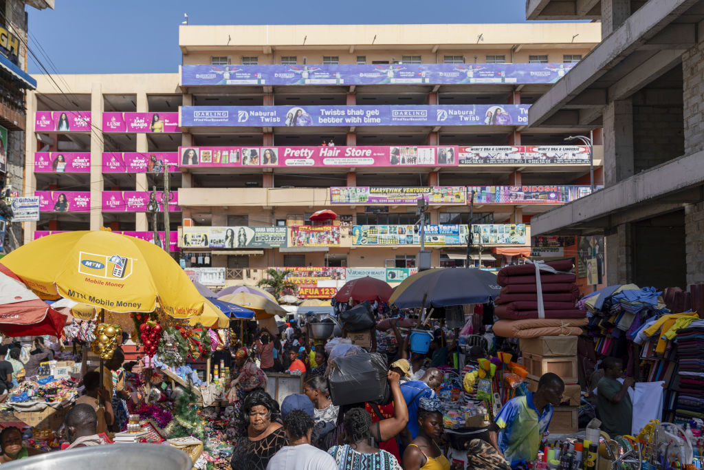 Der Makola Markt in Accra, Ghana