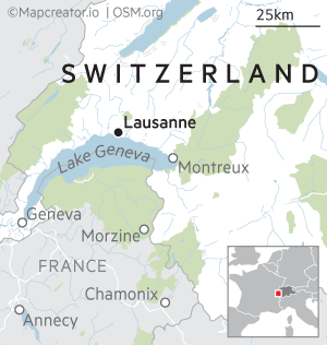 スイスの地図
