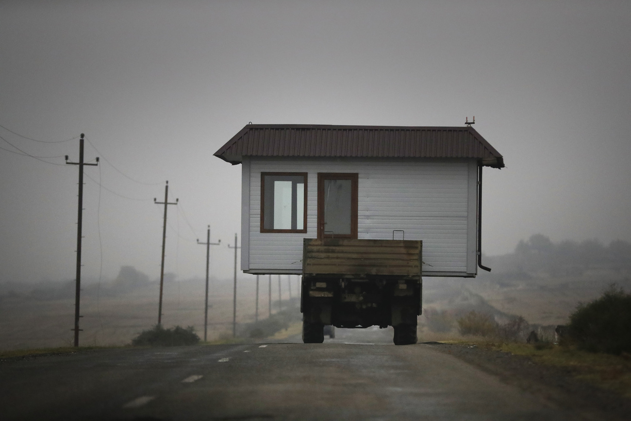 House on a lorry