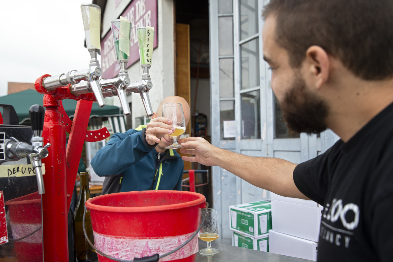 Dégustation d'une bière artisanale.