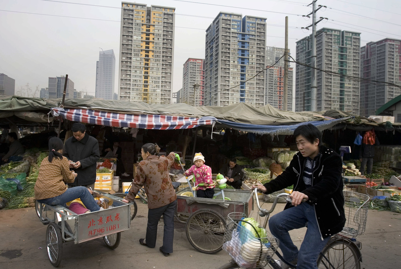 北京的一个露天市场