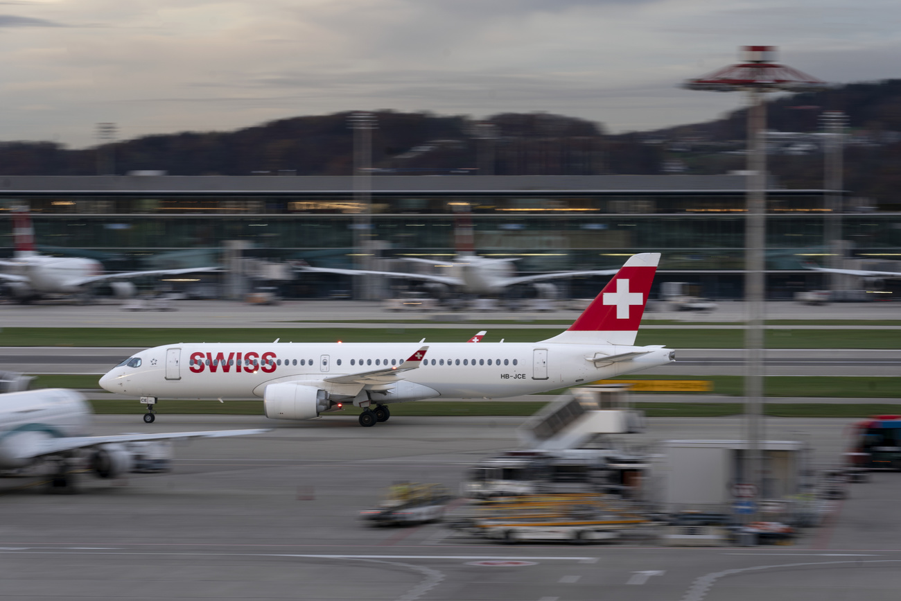 Un aereo di Swiss.