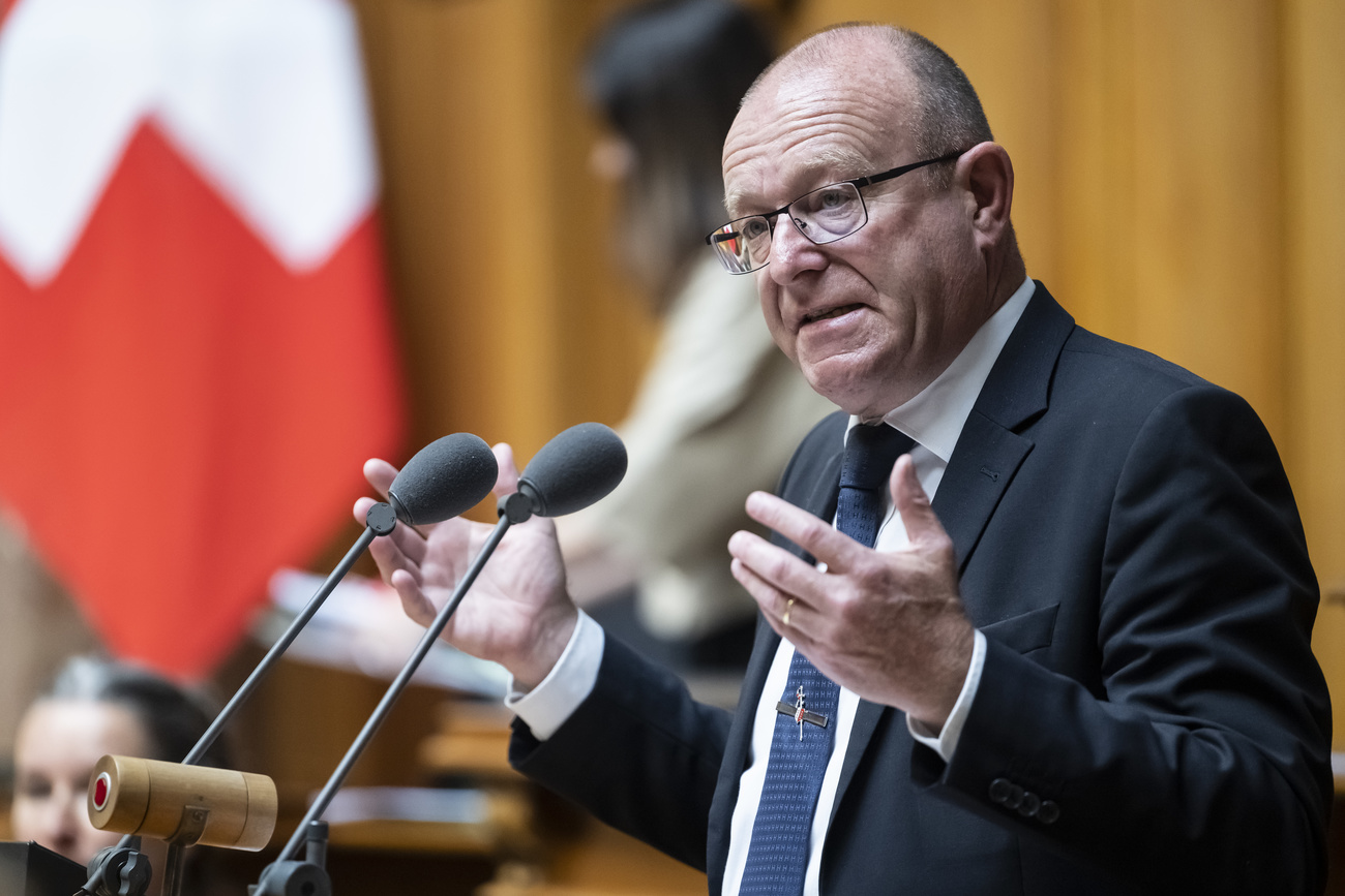 Jean-Luc Addor, SVP-VS, spricht zur Grossen Kammer an der Sommersession der Eidgenoessischen Raete, am Mittwoch, 31. Mai 2023 im Nationalrat in Bern.