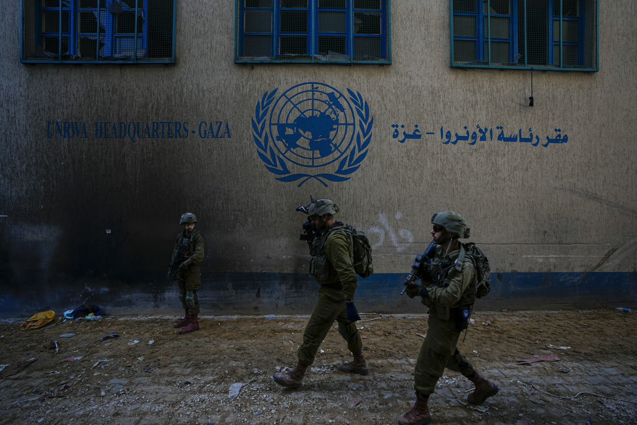The UNRWA headquarters in Gaza.