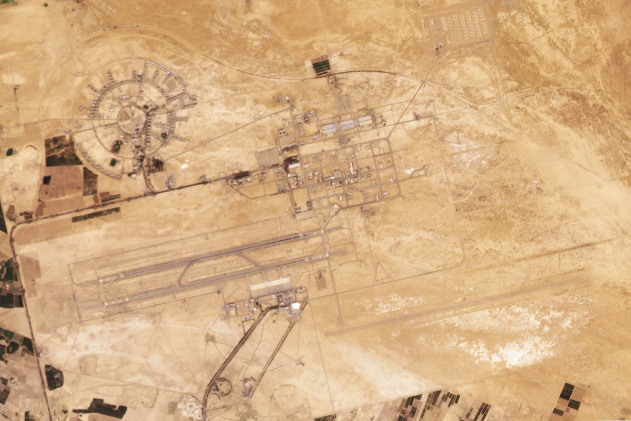 La base militare colpita dai droni israeliani.