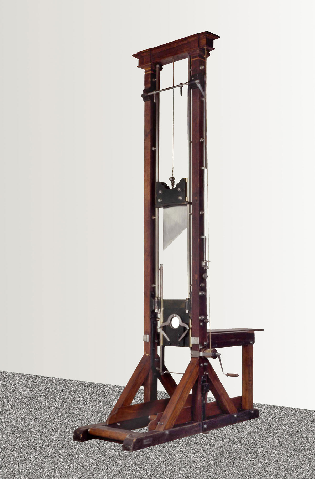 Guillotine exposée dans un musée