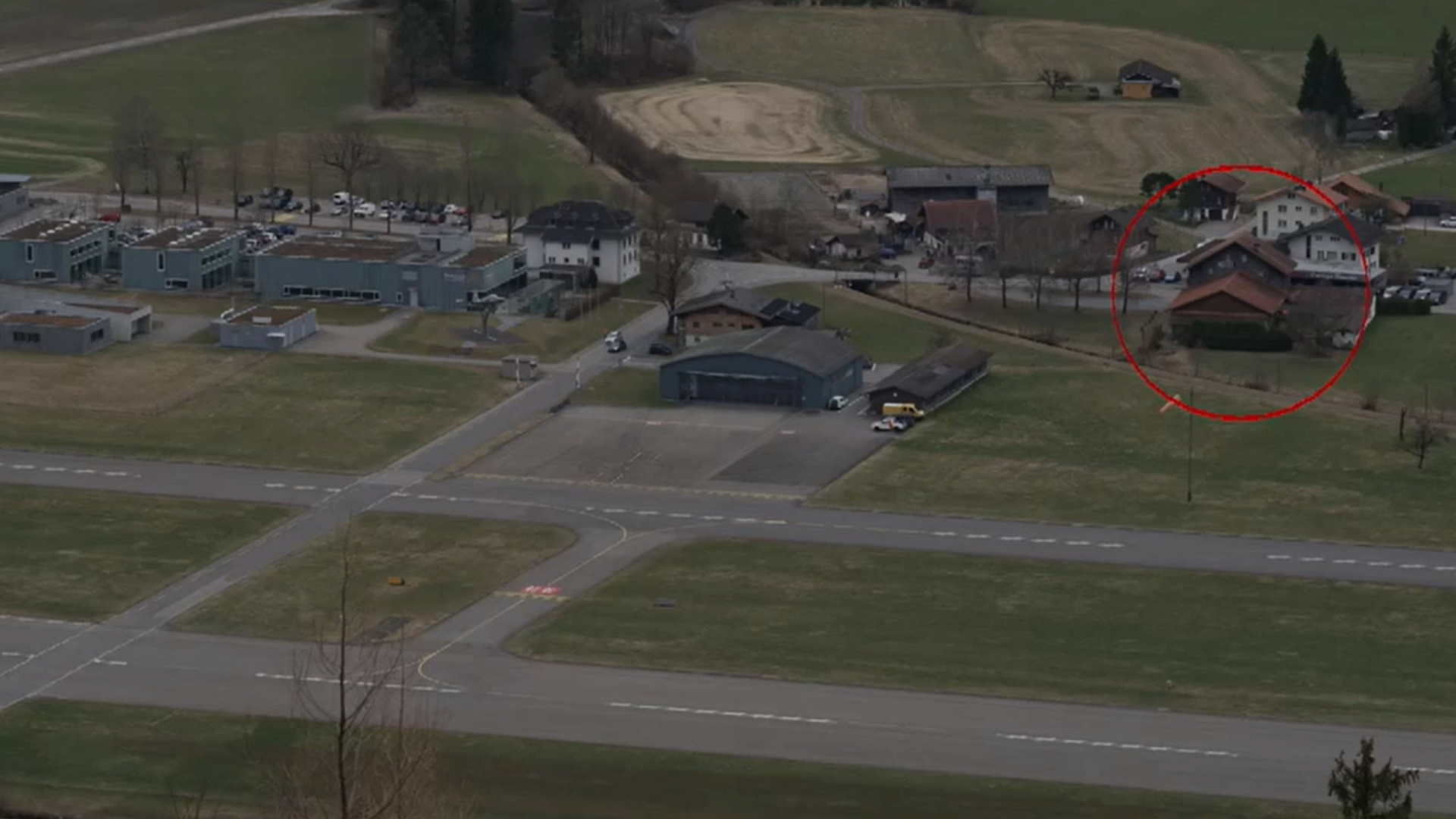 La base aérienne militaire de Meiringen, que jouxte l'hôtel Rössli.