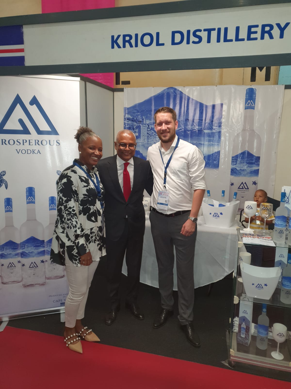 José Steiner, seine Frau und der Präsident von Kap Verde