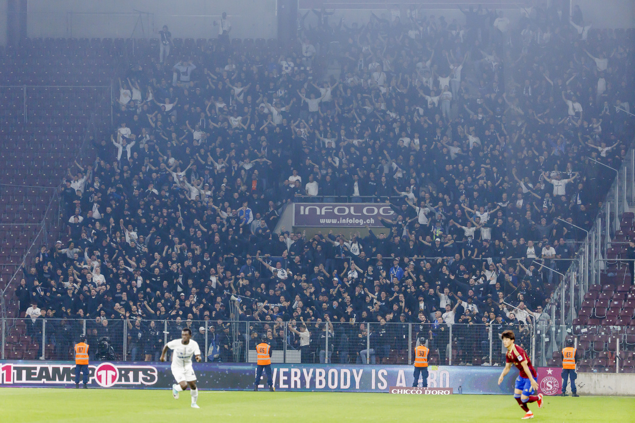 Football match at FC Servette