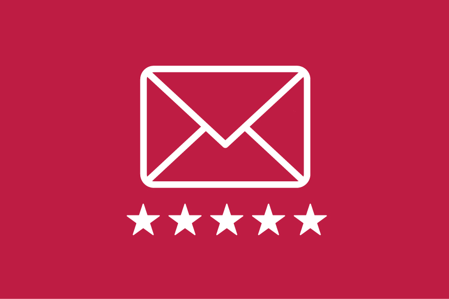 Newsletter Logo - letter with five stars