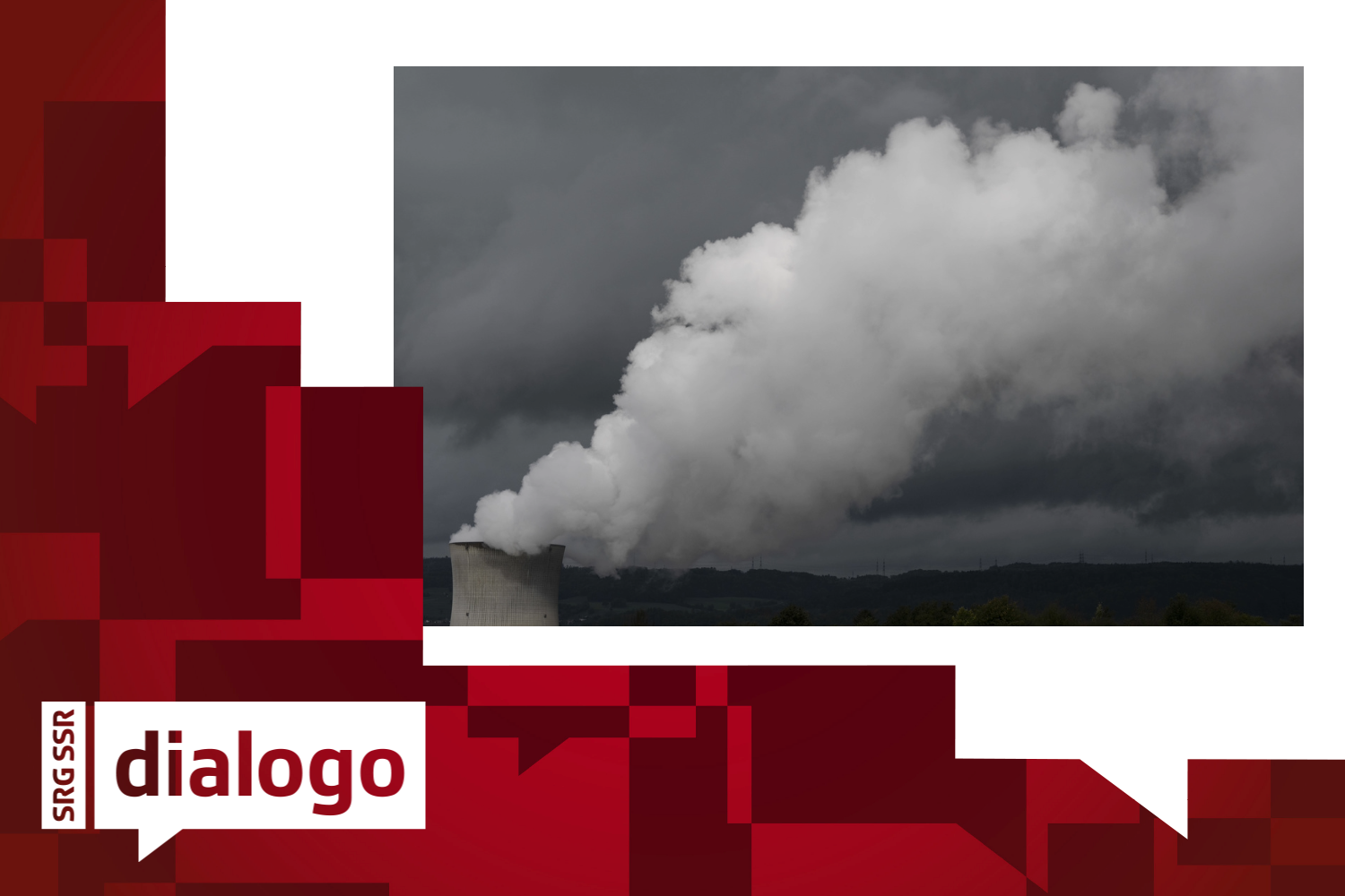 Vista della centrale nucleare di Leibstadt durante l'esercitazione generale di emergenza 2022, martedì 27 settembre 2022, a Leibstadt.