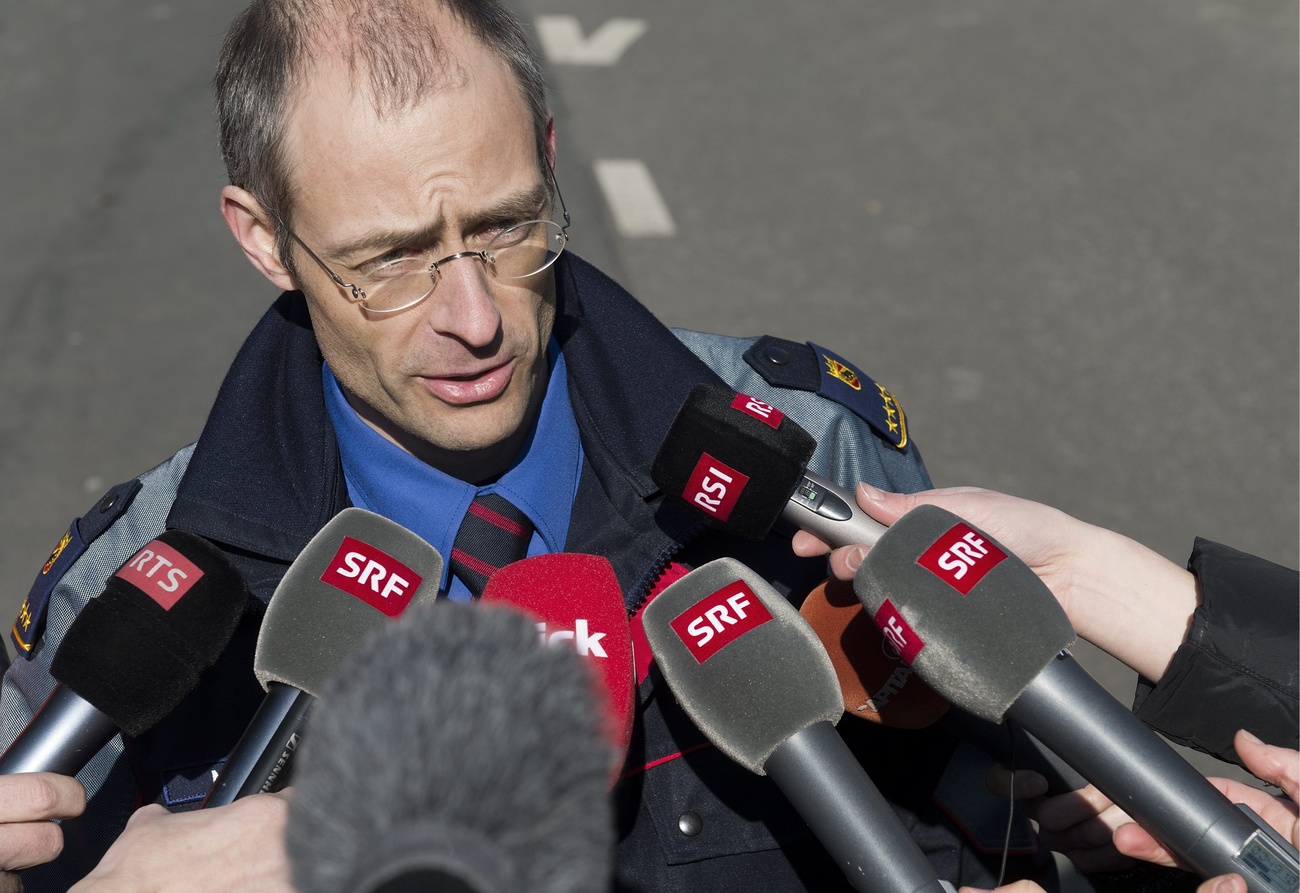 Manuel Willi, head of Bern regional police is interviewed