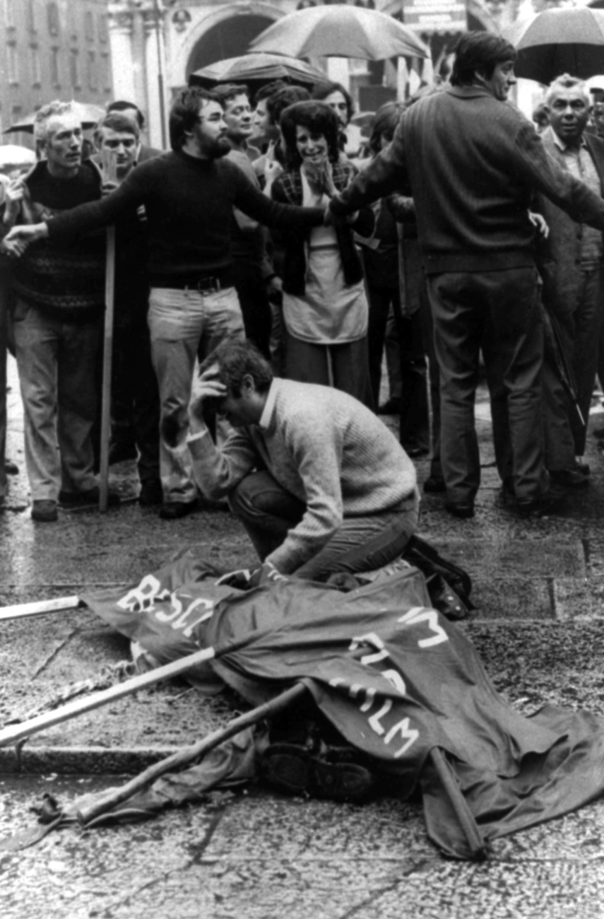 Attentato in Piazza delle Loggia a Brescia.