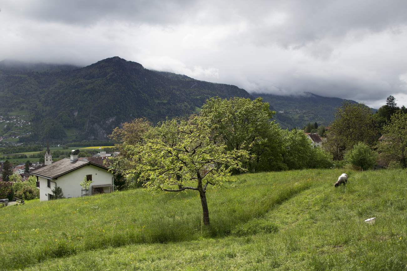 Ein Haus im Graubünden.