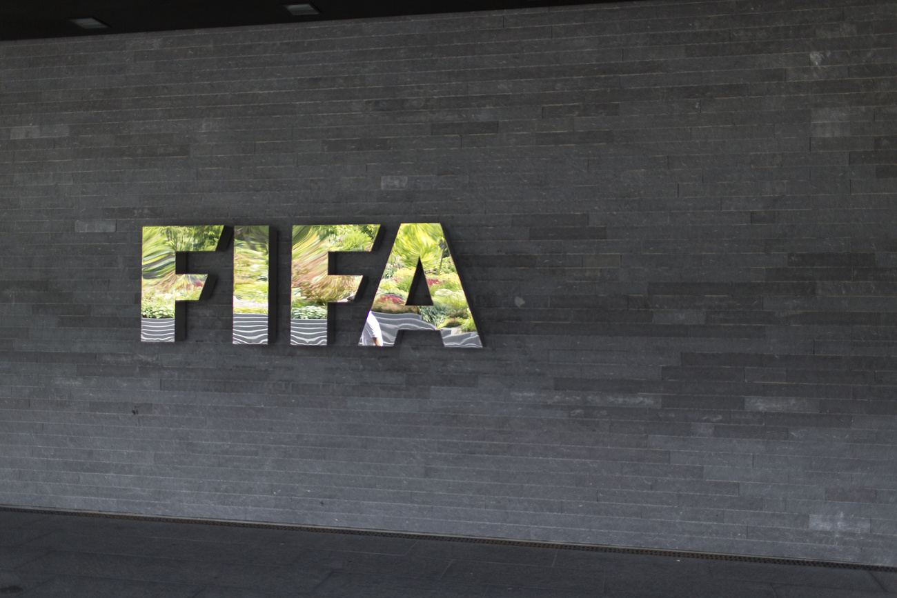Das Logo von Fifa am Hauptsitz in Zürich.