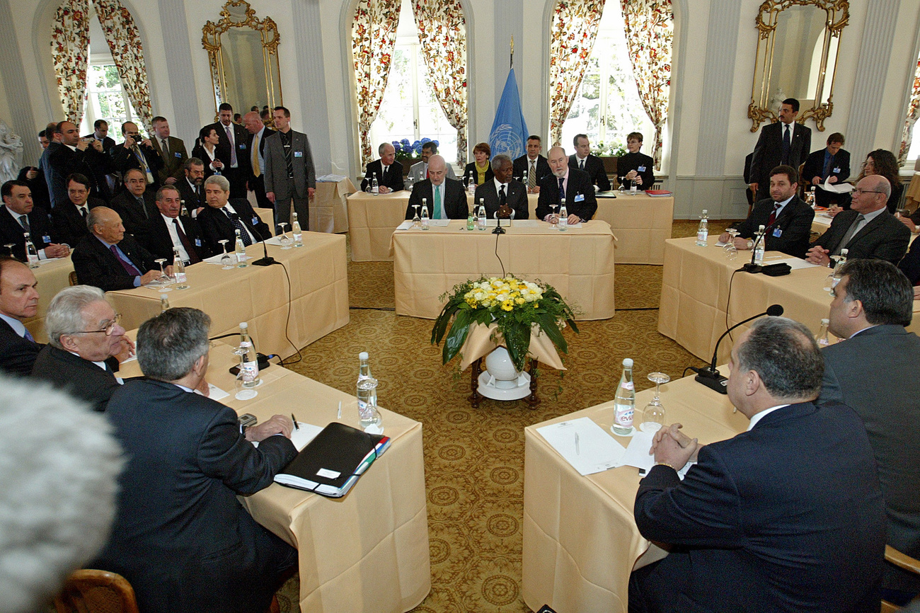 Participantes em uma conferência