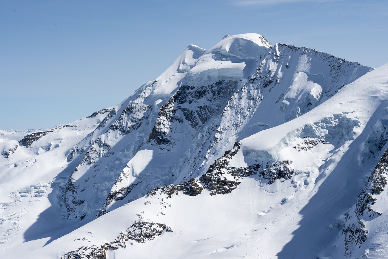 Veduta del Piz Palü, nella regione del Bernina.