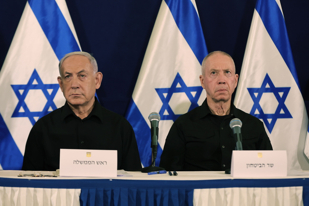 Il premier Benjamin Netanyahu (sinistra) e il ministro della difesa Yoav Gallant.