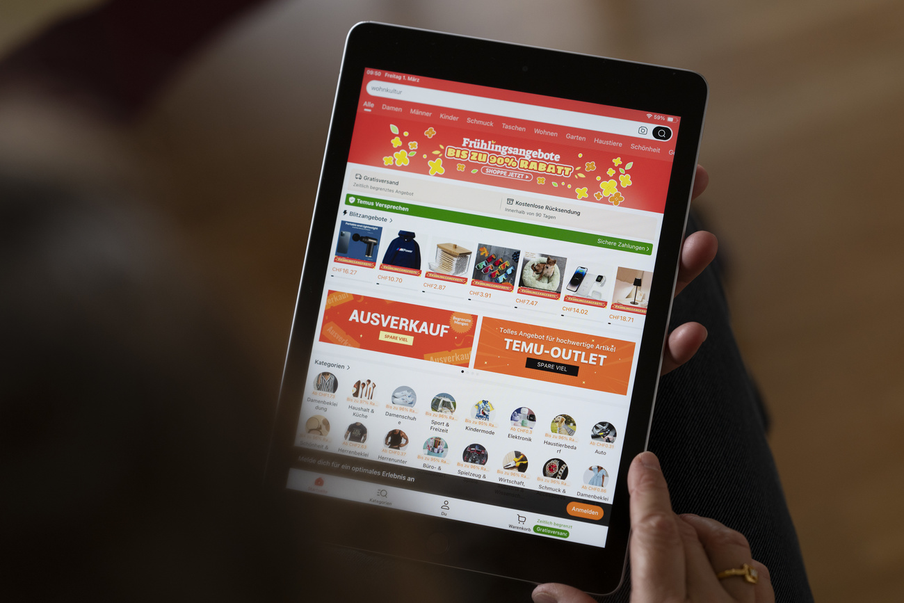 die App des onlinehändlers Temu