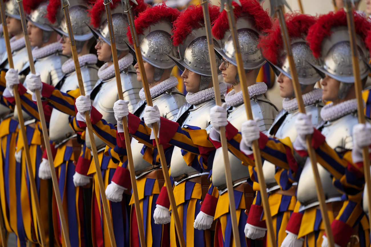 New Swiss Guard recruits in Rome.