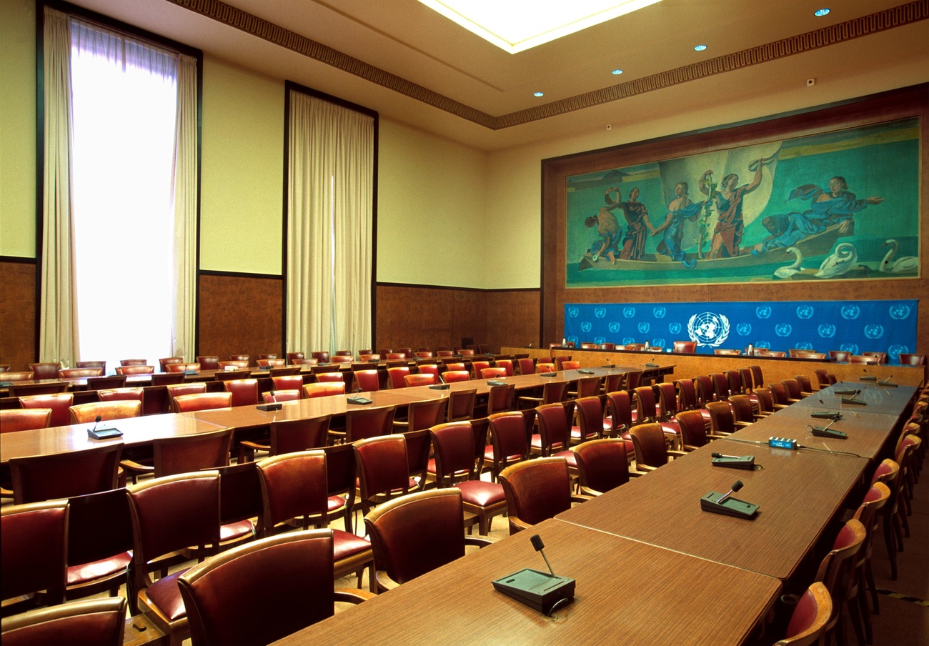 Salle de l'ONU à Genève vide