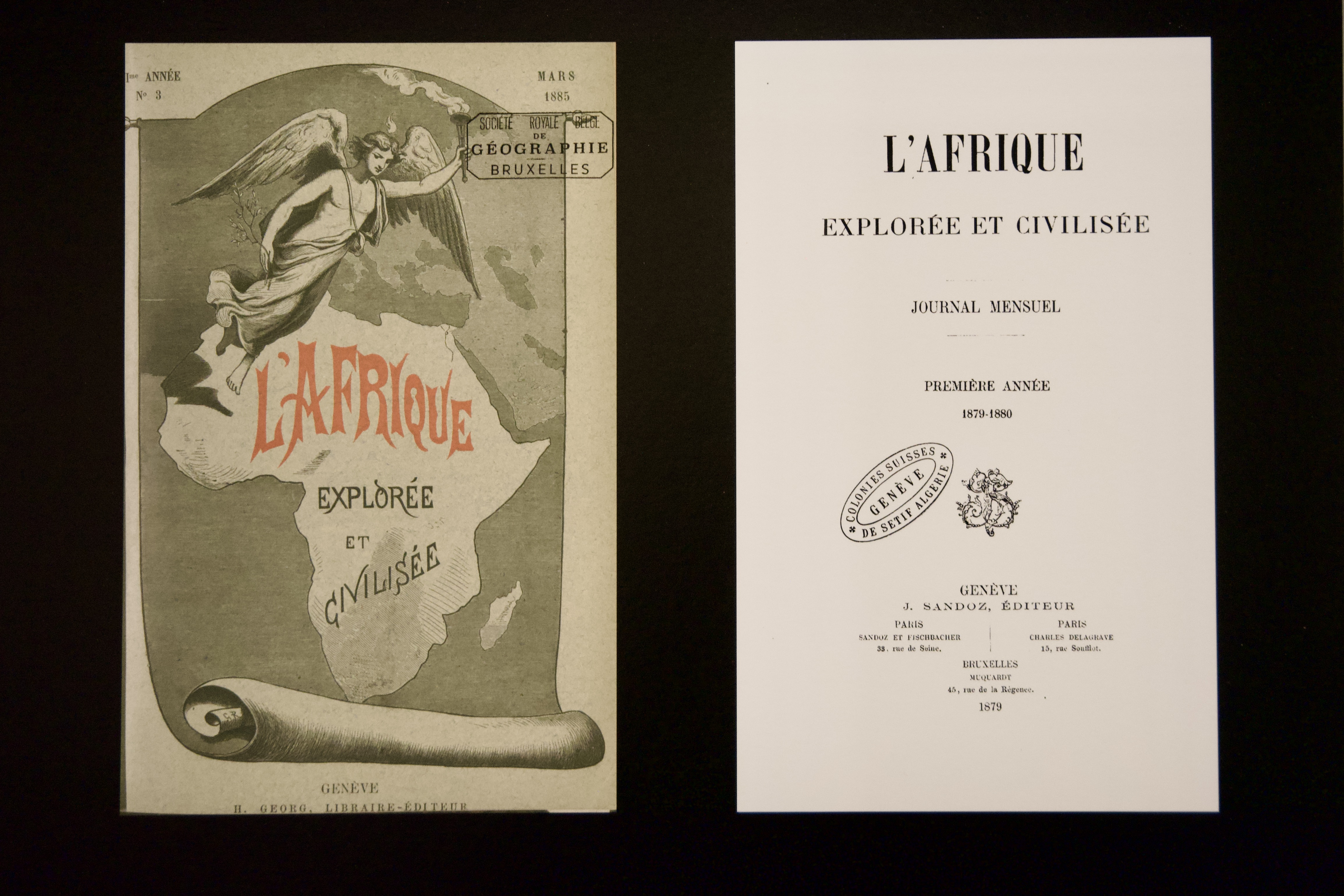 The magazine "Africa explored and colonised", published in Geneva between 1879 and 1894, can also be consulted online at the site of the Swiss National Library.