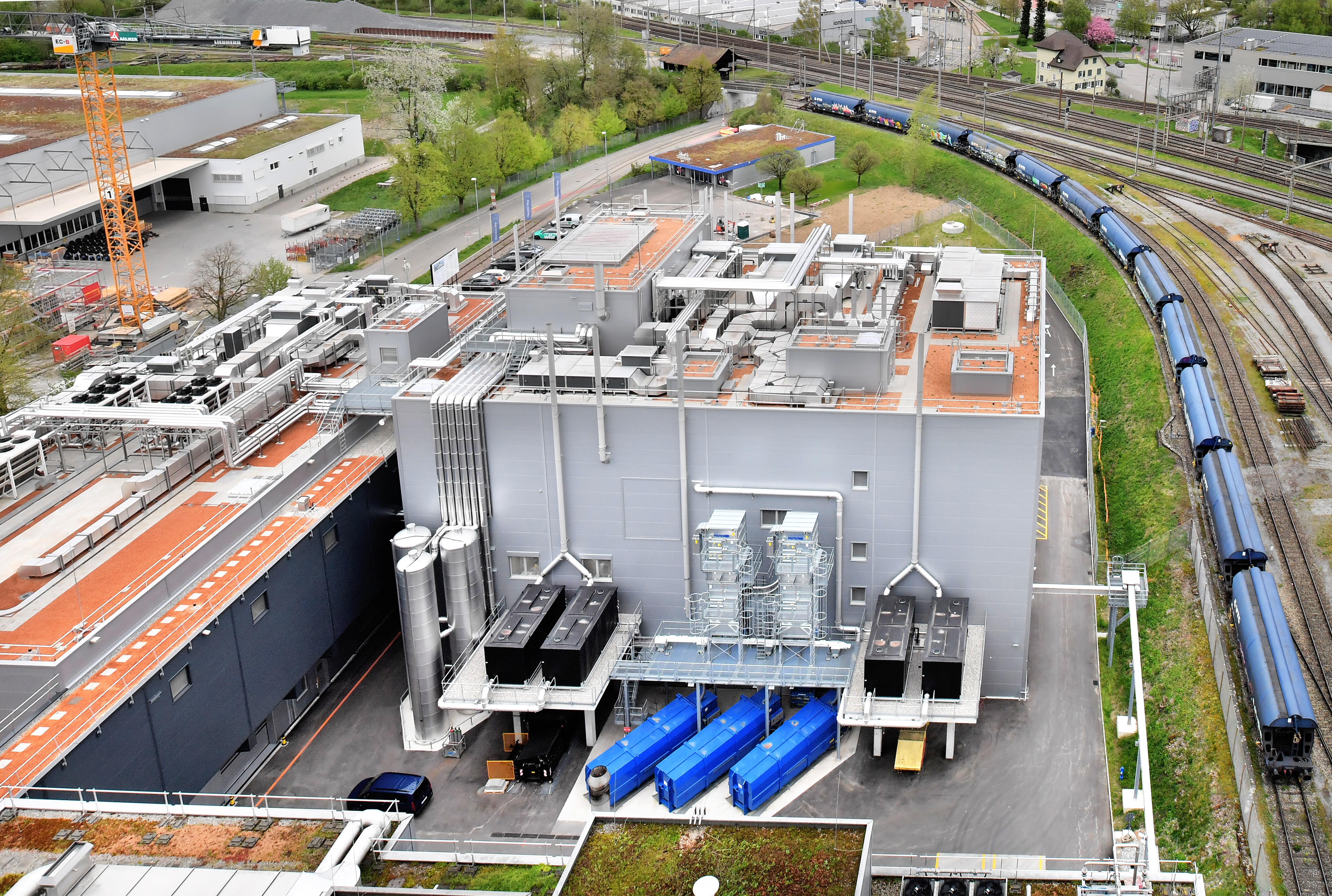 Exterior view of the cocoa mass center in Olten