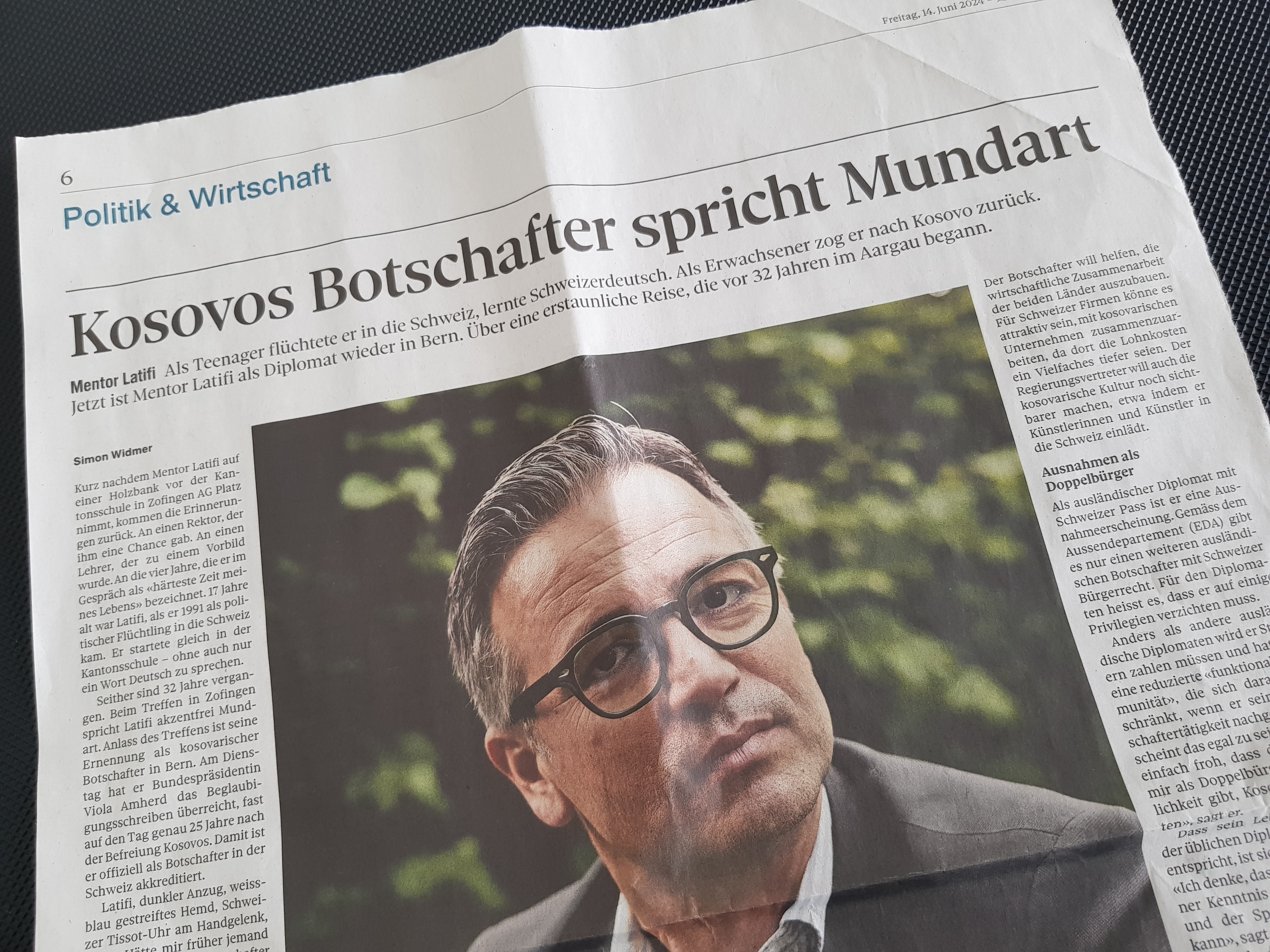 Zeitungsausschnitt