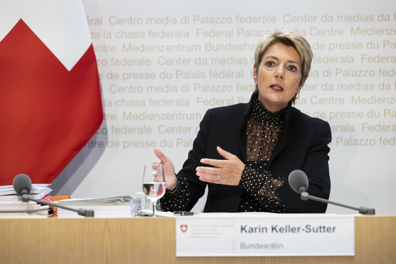 Swiss Finance Minister Karin Keller-Sutter