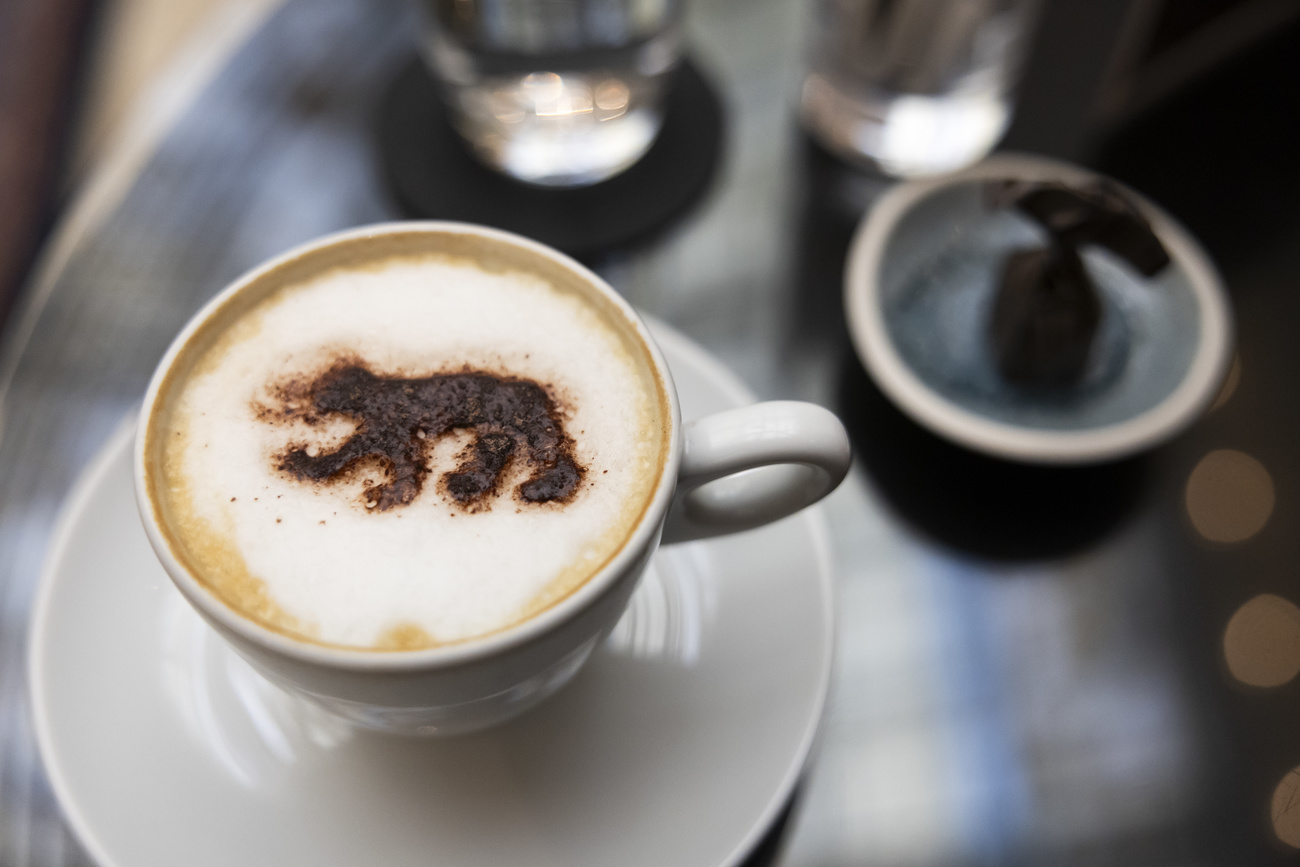 kaffee mit bärenmuster