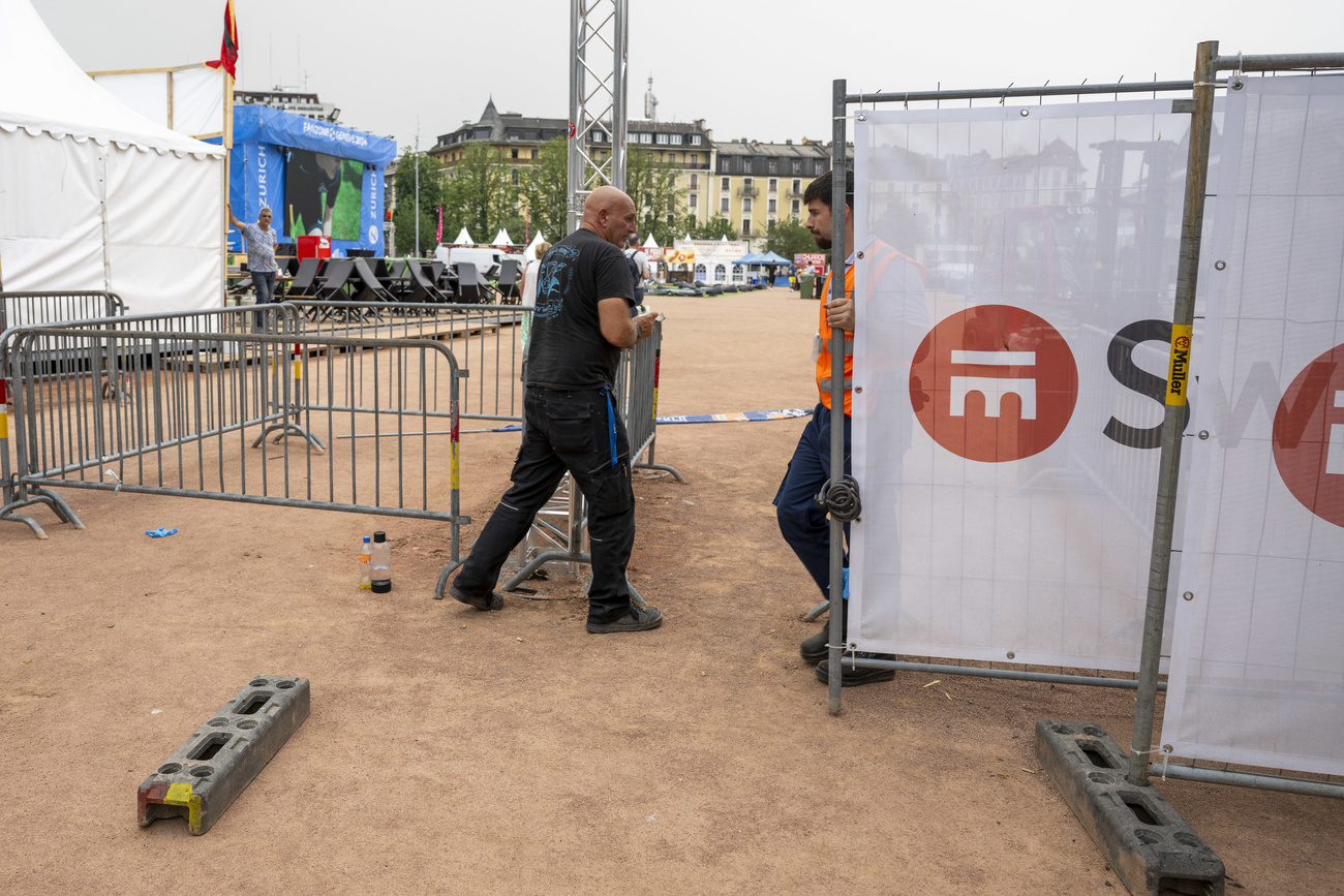chiusura della fanzone ginevrina a plainpalais