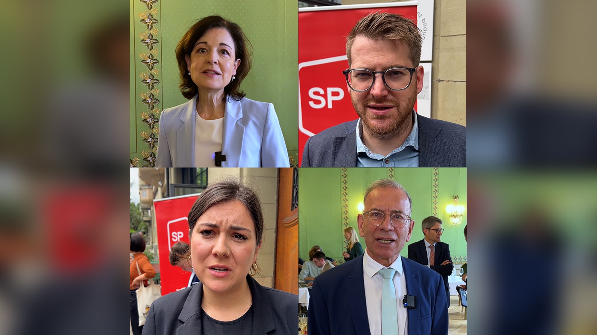 Regine Sauter, Baptiste Hurni, Samira Marti, Hannes Germann